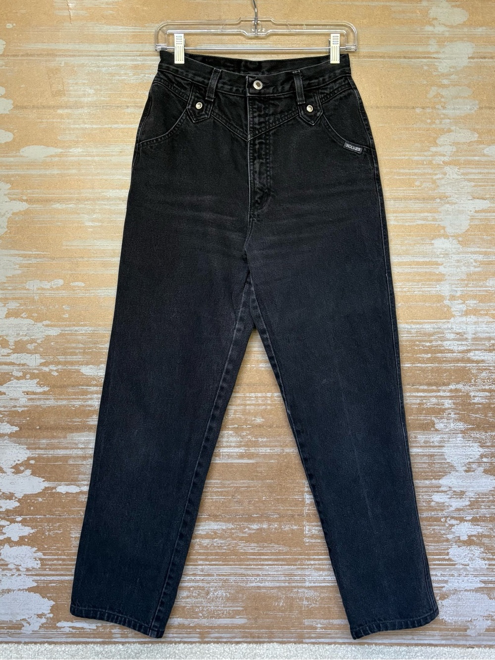 Rockies High Rise Bareback Western Jeans Black Rodeo NFR 90s Womens 9